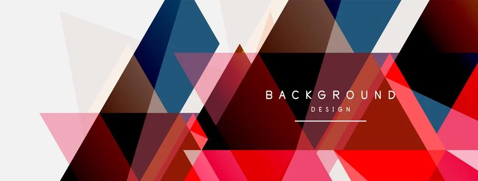 Mosaic triangles geometric background. Techno or business concept, pattern for Stockillustratie