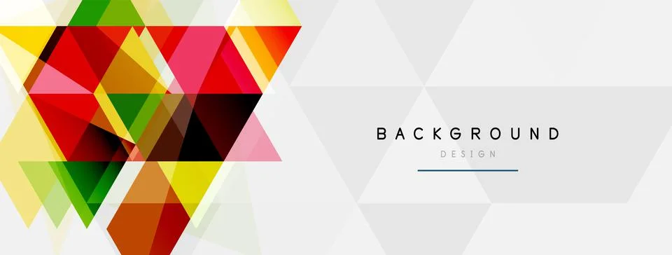 Mosaic triangles geometric background. Techno or business concept, pattern for イラスト素材