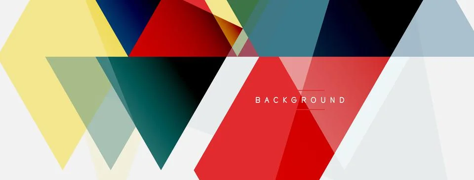 Mosaic triangles geometric background. Techno or business concept, pattern for Stock Illustration