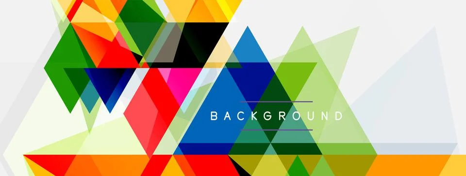 Mosaic triangles geometric background. Techno or business concept, pattern for イラスト素材