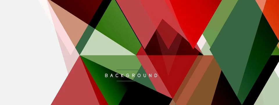 Mosaic triangles geometric background. Techno or business concept, pattern for Illustrazione stock