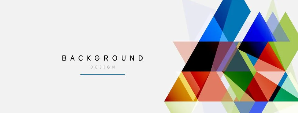 Mosaic triangles geometric background. Techno or business concept, pattern for イラスト素材