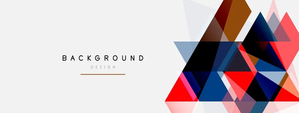 Mosaic triangles geometric background. Techno or business concept, pattern for イラスト素材