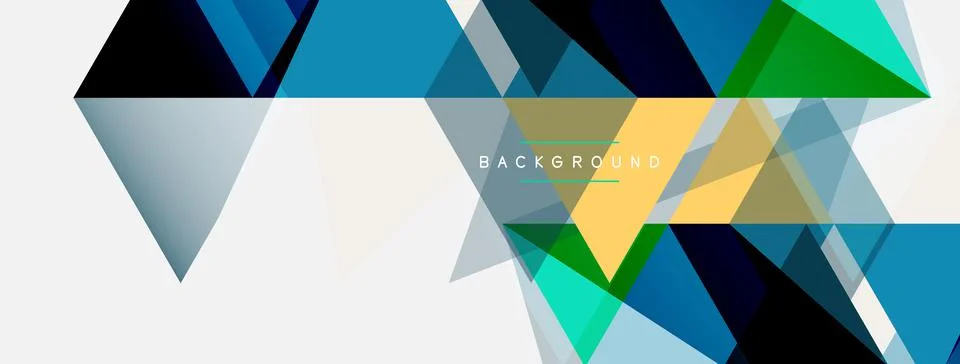 Mosaic triangles geometric background. Techno or business concept, pattern for イラスト素材