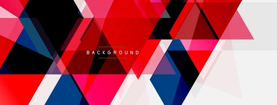 Mosaic triangles geometric background. Techno or business concept, pattern for 스톡 일러스트