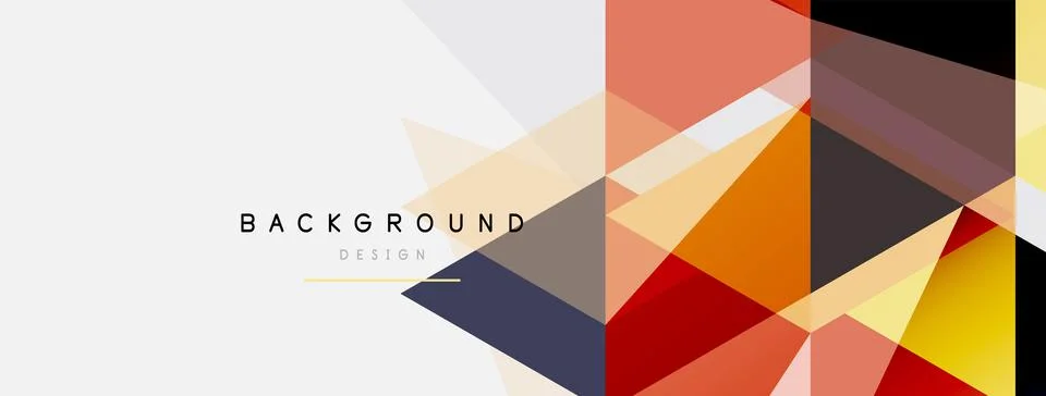 Mosaic triangles geometric background. Techno or business concept, pattern for Stock Illustration