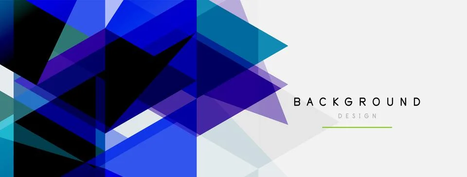 Mosaic triangles geometric background. Techno or business concept, pattern for Illustrazione stock