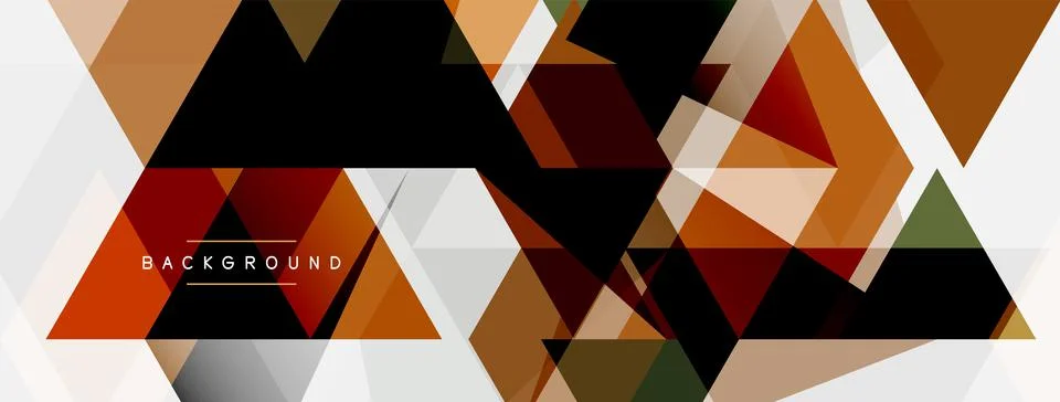 Mosaic triangles geometric background. Techno or business concept, pattern for イラスト素材