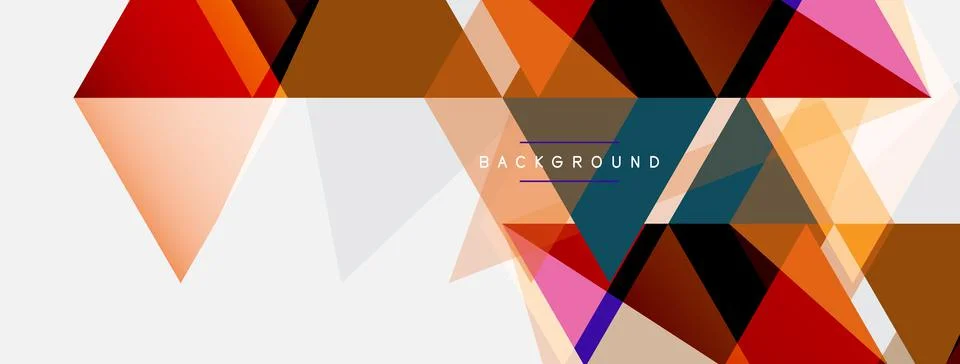 Mosaic triangles geometric background. Techno or business concept, pattern for イラスト素材