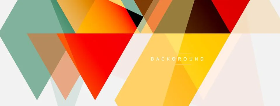 Mosaic triangles geometric background. Techno or business concept, pattern for Stock Illustration