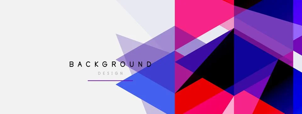Mosaic triangles geometric background. Techno or business concept, pattern for イラスト素材