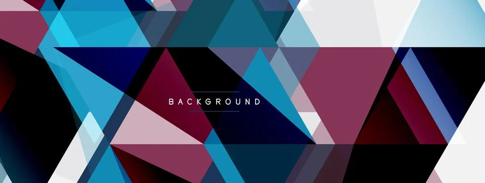 Mosaic triangles geometric background. Techno or business concept, pattern for イラスト素材