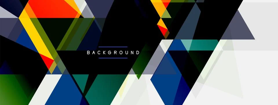 Mosaic triangles geometric background. Techno or business concept, pattern for イラスト素材