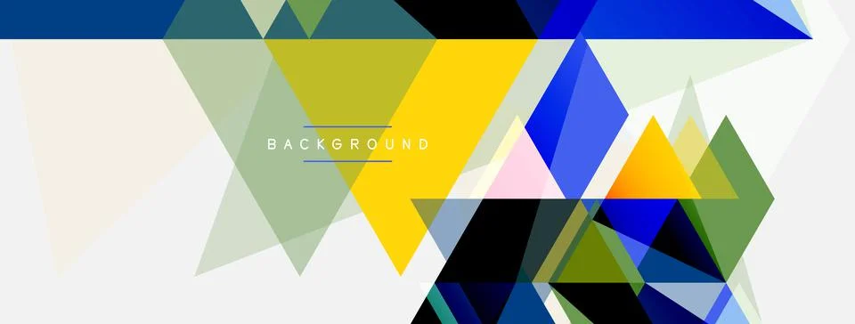 Mosaic triangles geometric background. Techno or business concept, pattern for イラスト素材