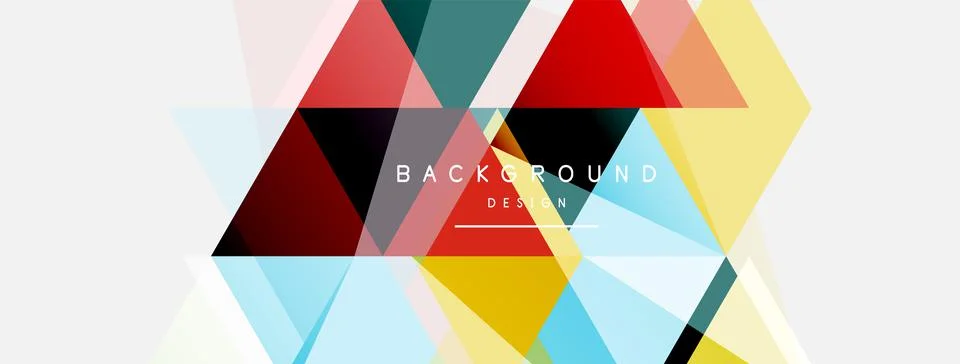 Mosaic triangles geometric background. Techno or business concept, pattern for イラスト素材