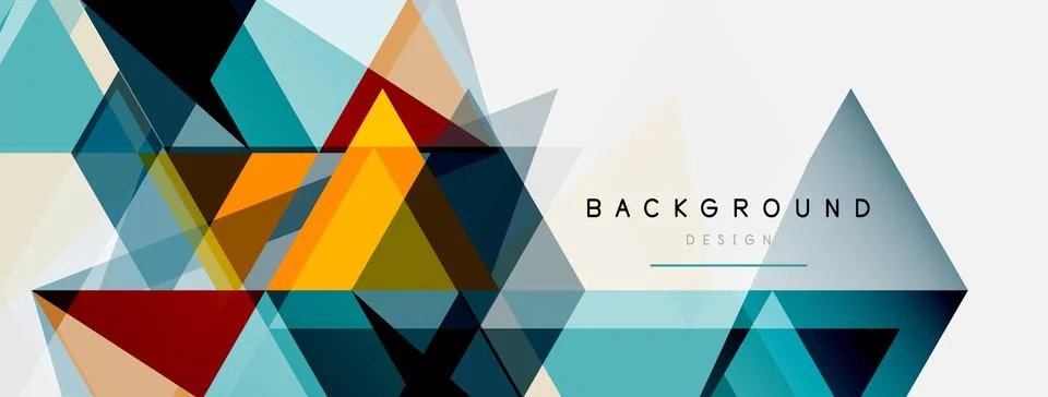 Mosaic triangles geometric background. Techno or business concept, pattern for イラスト素材