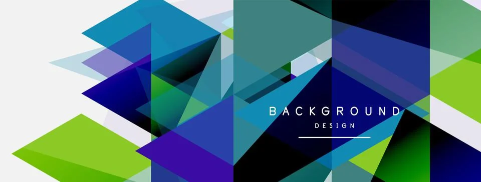 Mosaic triangles geometric background. Techno or business concept, pattern for Illustrazione stock