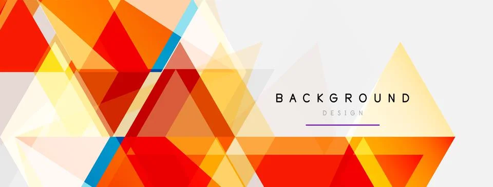 Mosaic triangles geometric background. Techno or business concept, pattern for イラスト素材