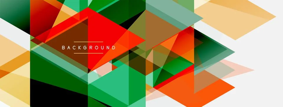 Mosaic triangles geometric background. Techno or business concept, pattern for Illustrazione stock