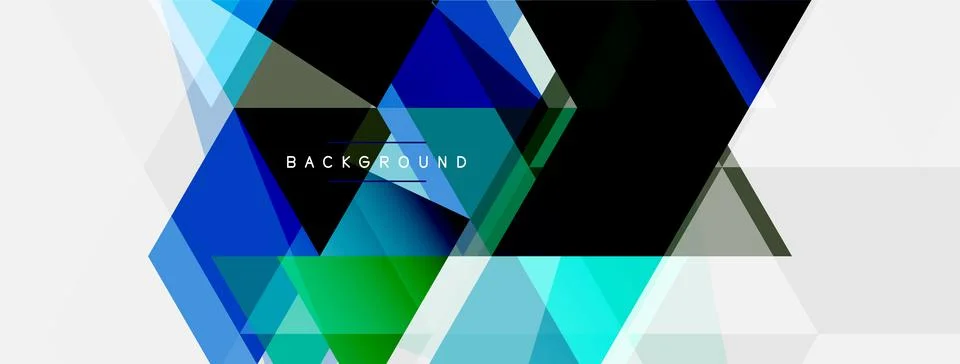 Mosaic triangles geometric background. Techno or business concept, pattern for イラスト素材