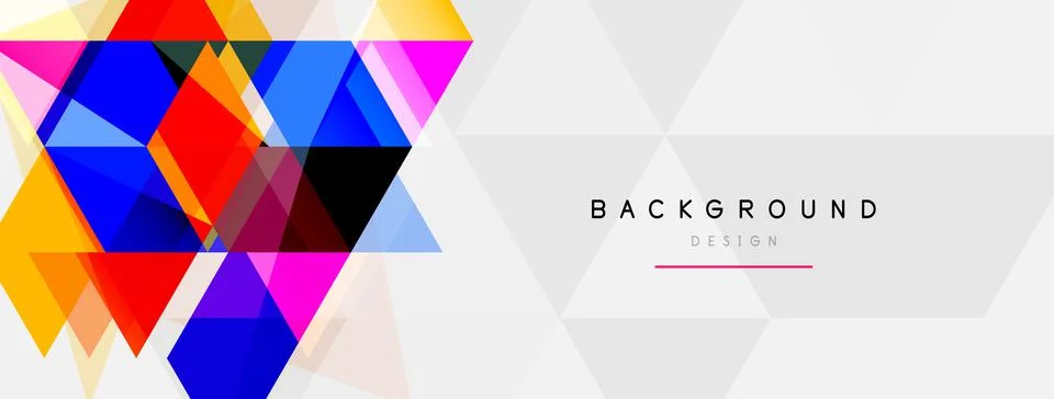 Mosaic triangles geometric background. Techno or business concept, pattern for イラスト素材