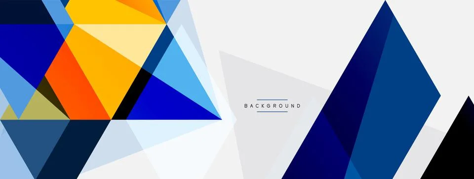 Mosaic triangles geometric background. Techno or business concept, pattern for イラスト素材