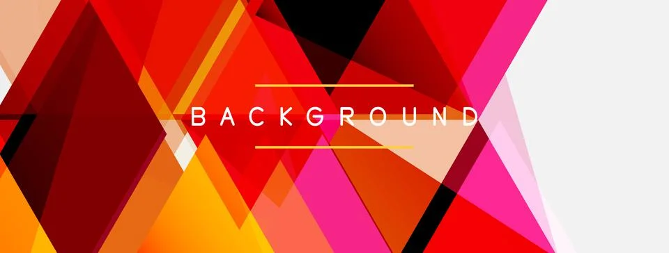 Mosaic triangles geometric background. Techno or business concept, pattern for Stock Illustration