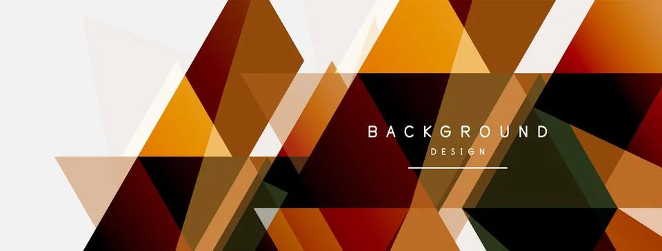 Mosaic triangles geometric background. Techno or business concept, pattern for Illustrazione stock