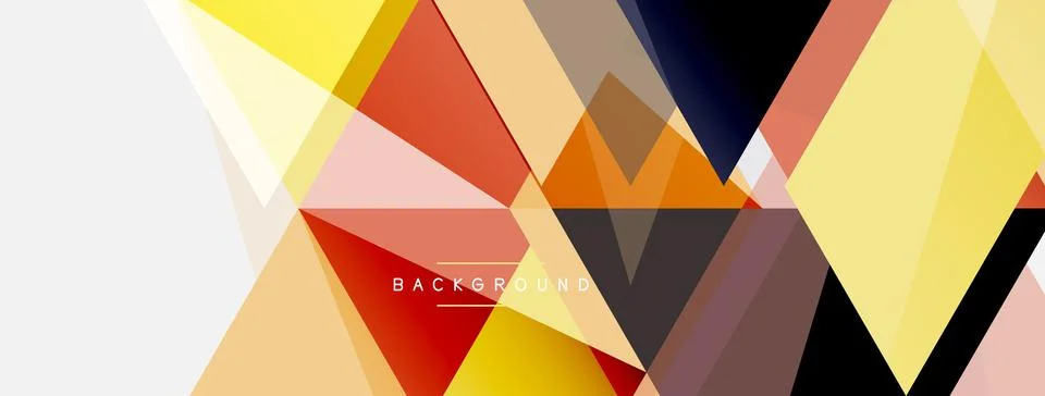 Mosaic triangles geometric background. Techno or business concept, pattern for Illustrazione stock
