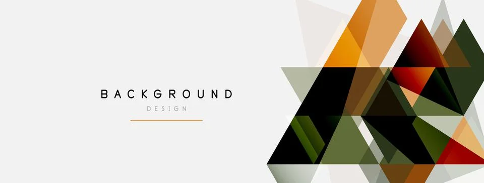 Mosaic triangles geometric background. Techno or business concept, pattern for イラスト素材