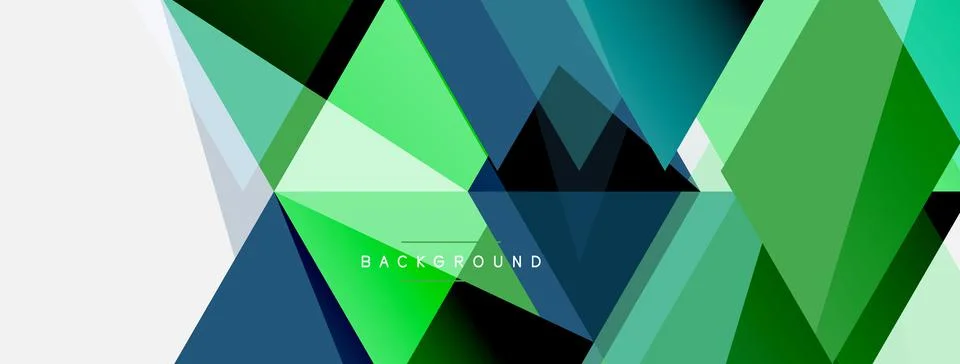 Mosaic triangles geometric background. Techno or business concept, pattern for Stock Illustration