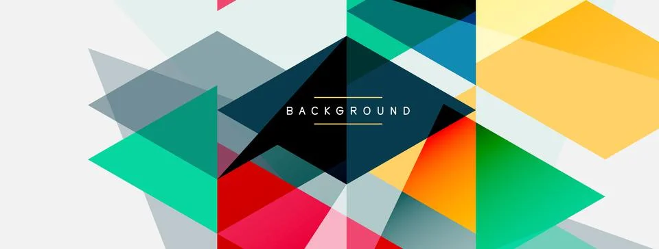 Mosaic triangles geometric background. Techno or business concept, pattern for イラスト素材
