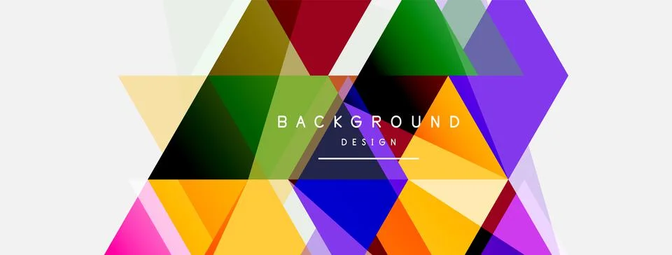 Mosaic triangles geometric background. Techno or business concept, pattern for イラスト素材