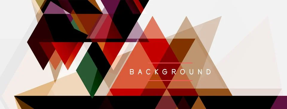 Mosaic triangles geometric background. Techno or business concept, pattern for イラスト素材