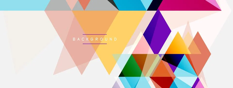 Mosaic triangles geometric background. Techno or business concept, pattern for イラスト素材