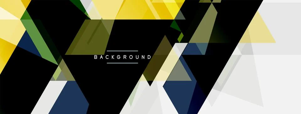 Mosaic triangles geometric background. Techno or business concept, pattern for イラスト素材