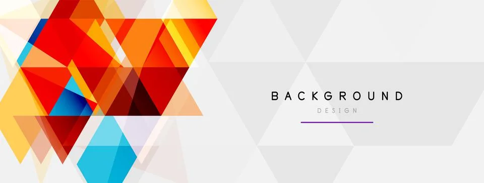 Mosaic triangles geometric background. Techno or business concept, pattern for イラスト素材