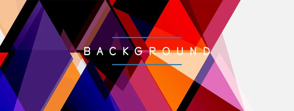 Mosaic triangles geometric background. Techno or business concept, pattern for Illustrazione stock