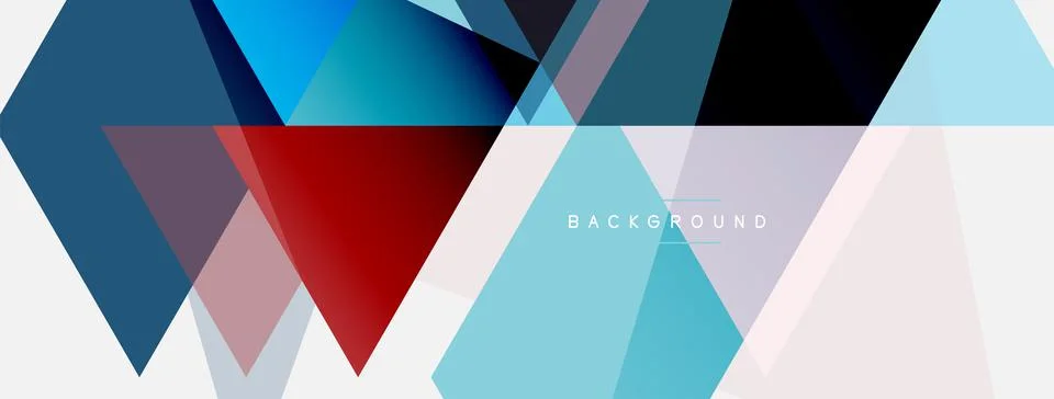 Mosaic triangles geometric background. Techno or business concept, pattern for Stock Illustration