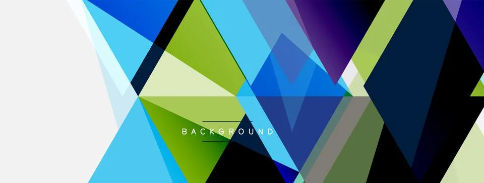 Mosaic triangles geometric background. Techno or business concept, pattern for イラスト素材