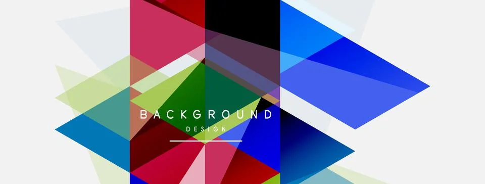 Mosaic triangles geometric background. Techno or business concept, pattern for イラスト素材