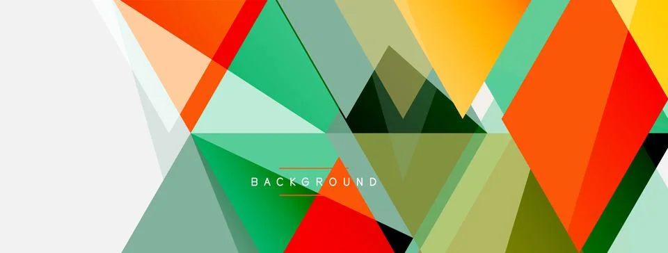 Mosaic triangles geometric background. Techno or business concept, pattern for Illustrazione stock