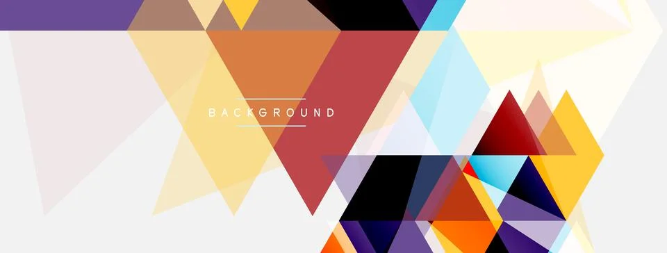 Mosaic triangles geometric background. Techno or business concept, pattern for イラスト素材