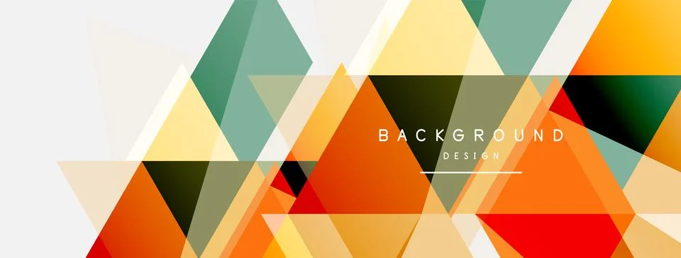 Mosaic triangles geometric background. Techno or business concept, pattern for イラスト素材