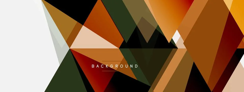 Mosaic triangles geometric background. Techno or business concept, pattern for Stock Illustration