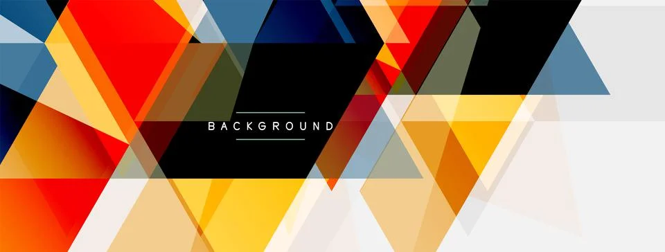 Mosaic triangles geometric background. Techno or business concept, pattern for イラスト素材