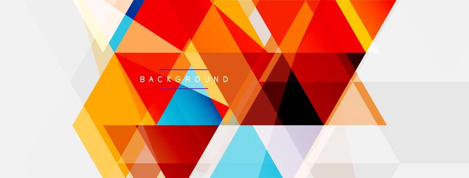 Mosaic triangles geometric background. Techno or business concept, pattern for イラスト素材