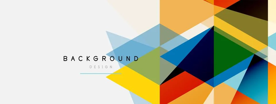 Mosaic triangles geometric background. Techno or business concept, pattern for イラスト素材