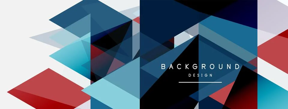 Mosaic triangles geometric background. Techno or business concept, pattern for イラスト素材