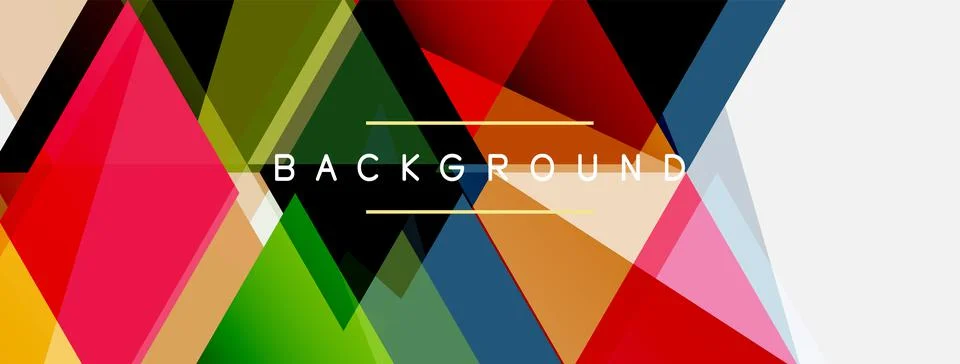 Mosaic triangles geometric background. Techno or business concept, pattern for イラスト素材